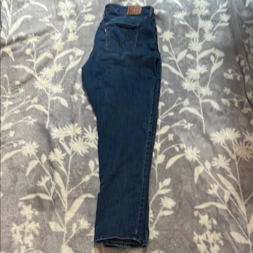 Levi’s 711 Skinny Jeans Blue Women'stretch Sz 18 W